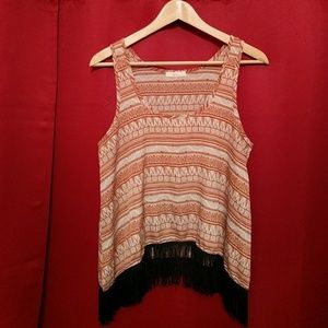 Fun Tribal Top with Fringe